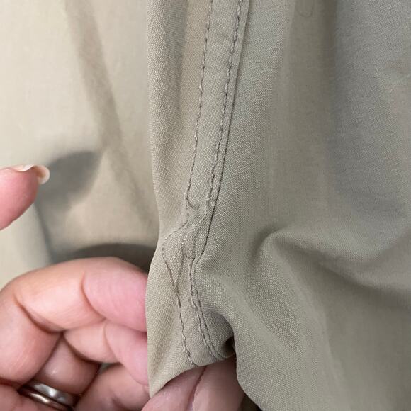 Marmot Hiking Pants Tan Womens Sz 4 Roll Up Outdoors Rugged Camping Lightweight - Picture 5 of 6